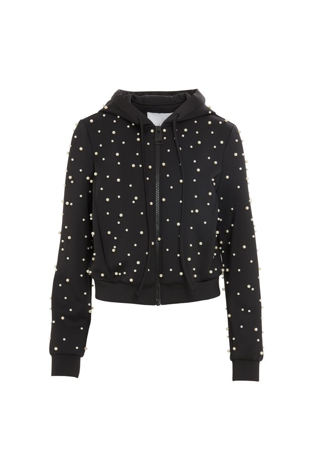 Kapüşonlu Kısa Sweatshirt