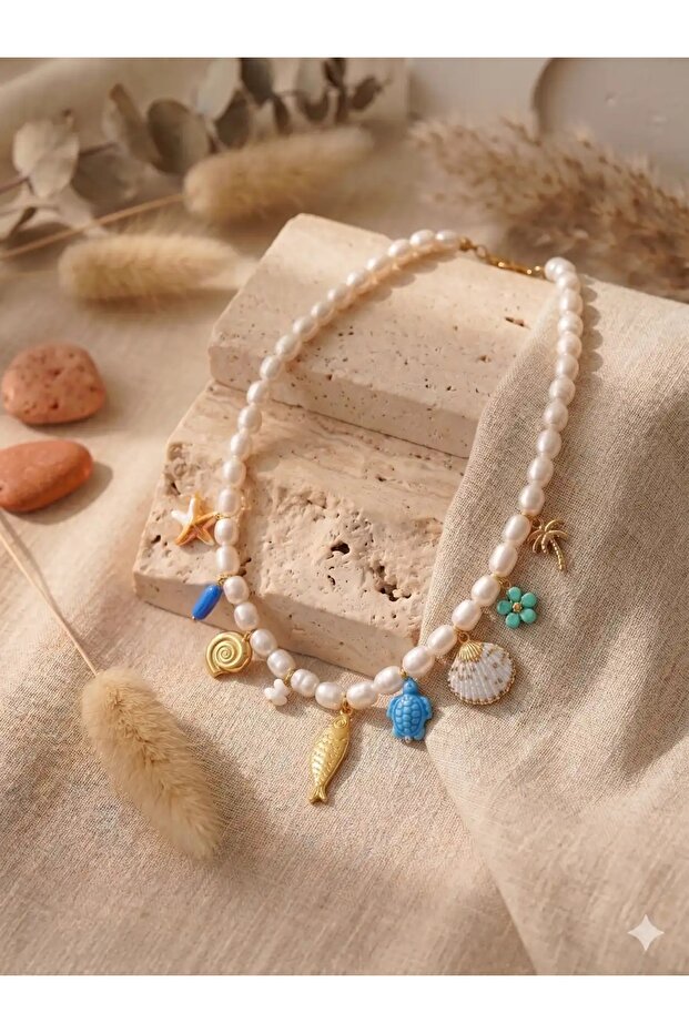 Accessory, Steel Pearl Nemo Charm Pendant