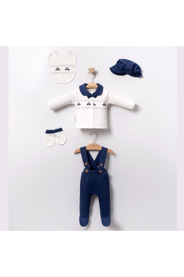 BOY BABY 5-PIECE NEWBORN HOSPITAL TAKE-HOME BODYSUIT SET ZY2066