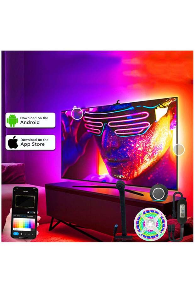 Neon Rope Lights, Flexible LED Strip with App & Remote Control, Music Sync for Gaming Room