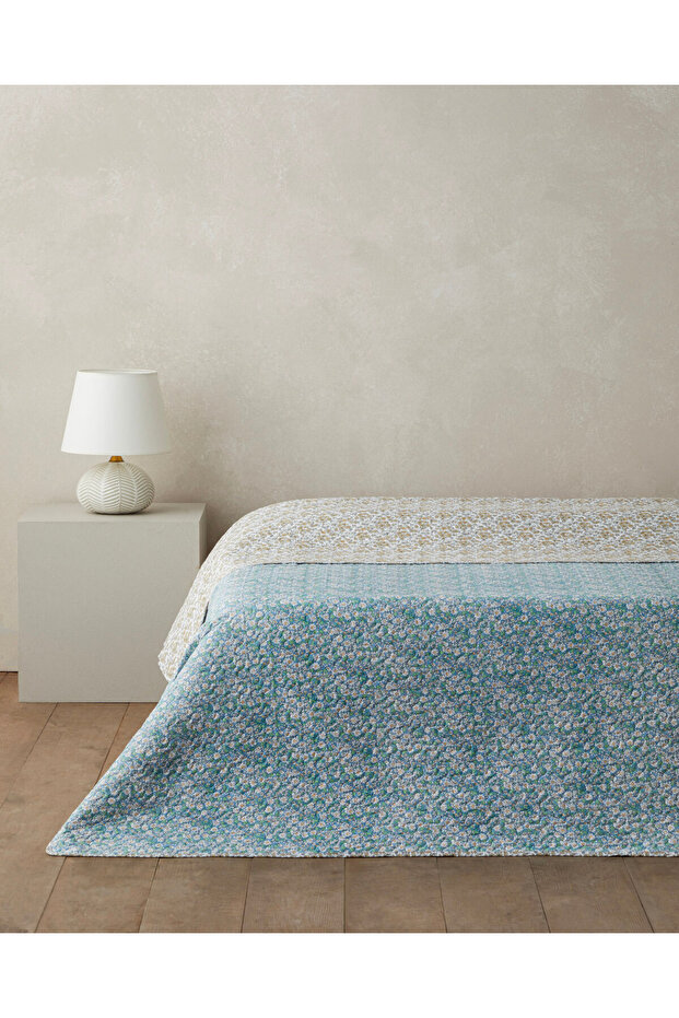 Daisy Charm Single Multi-Purpose Coverlet 160X220 cm Green