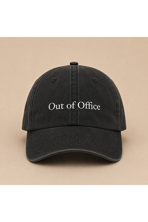 Custom Design Embroidery: Minimal "Out of Office" (Out of Office) Embroidered with Premium Thread That Won'T Fade or Come Apart.