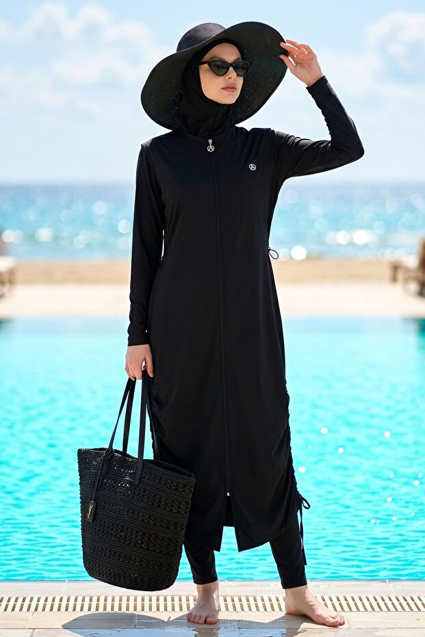 6068 ملابس سباحة إسلامية سوداء