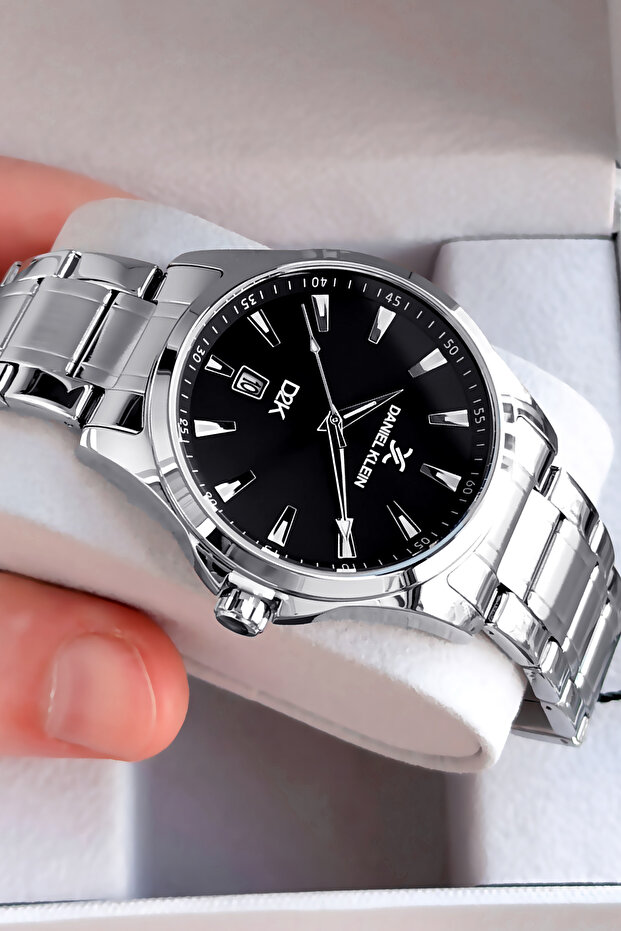Royal Original Men's Wristwatch Waterproof Silver Color Steel Band Dkh4528C4