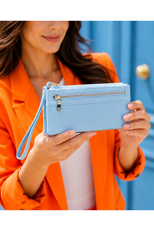 (Prettyzys) Imported, Soft Leather, Women's Wallet (Width: 19 X Length: 9)