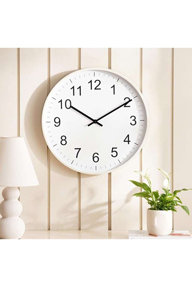 Keith Wall Clock Dia 51x4.5cm- White