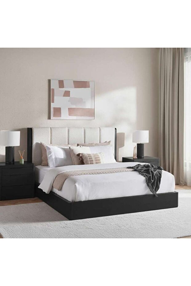Enzo New King Bed 180x200 Cm - Black