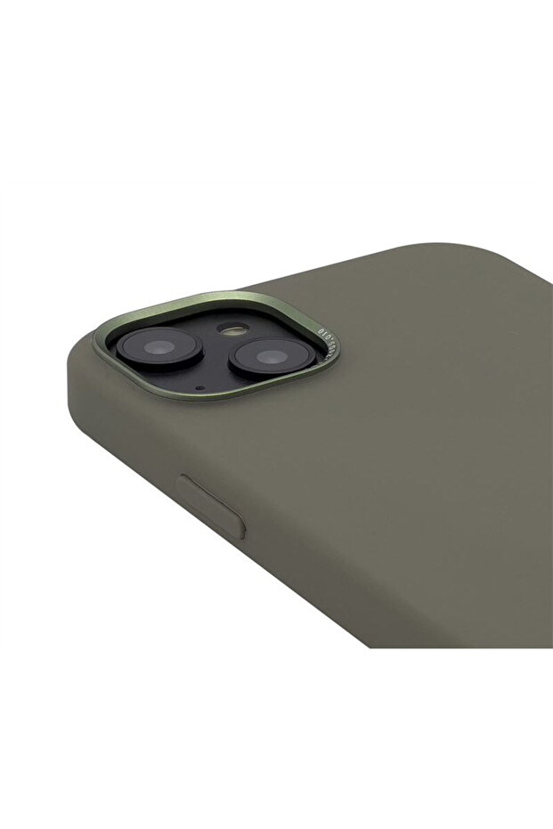 Husă de silicon pentru spate, olive - iPhone 14 Plus - 5