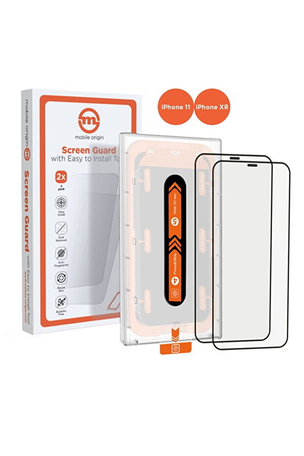 Screen Guard iPhone 11 / XR with easy applicator 2 pack - 1