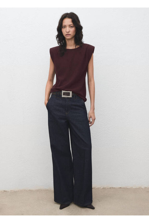 Blouse with Girded Wadded - 2