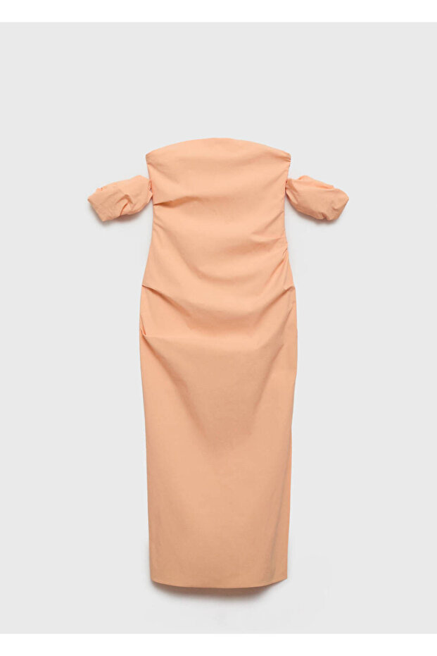 Rochie midi fără bretele - 3