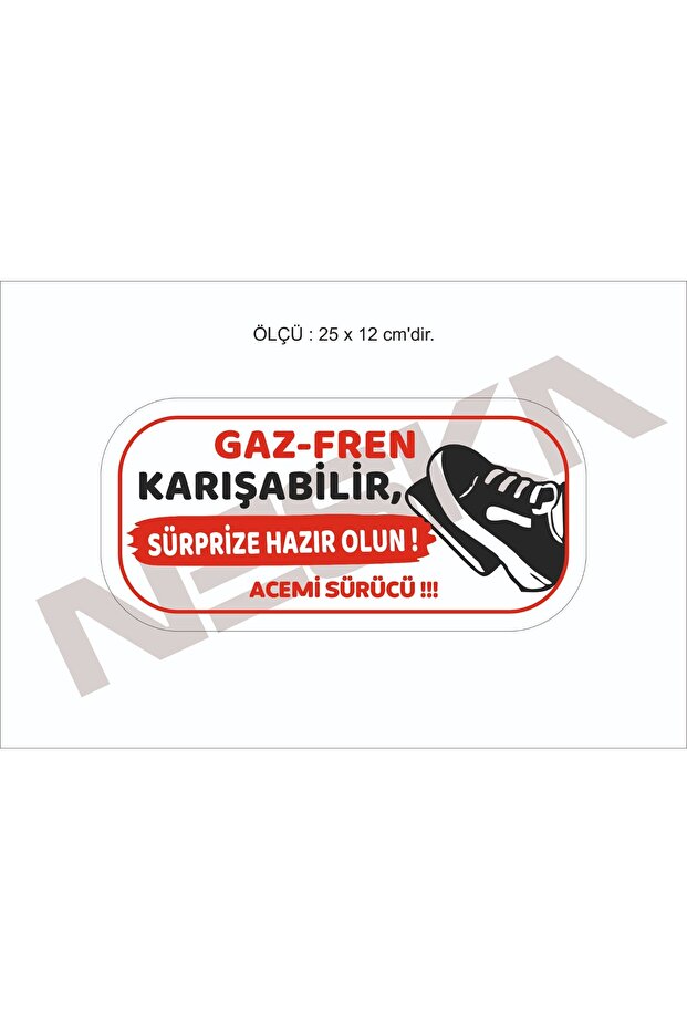 Araç acemi şöför Sticker etiket
