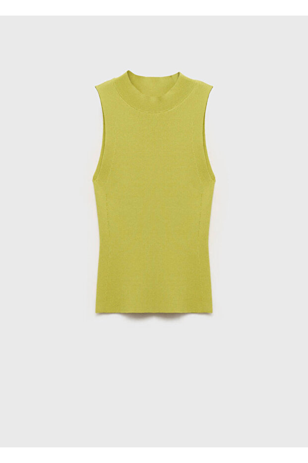 Bluse aus Rippstrick - 3