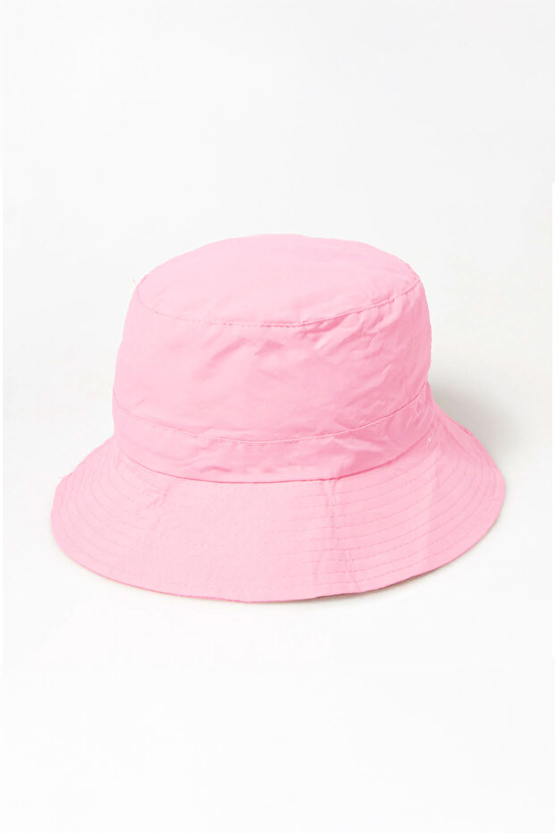 Foldable Charm Bucket Hat Pink - 3