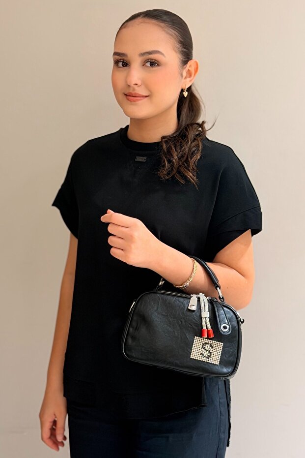 Bags S Logo Double Zipper Crossbody Bag