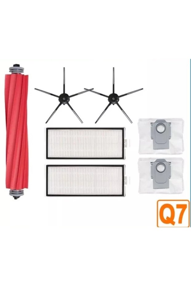 Roborock Q7 Max Plus Compatible Dust Bag - Hepa Filter - Brush Set