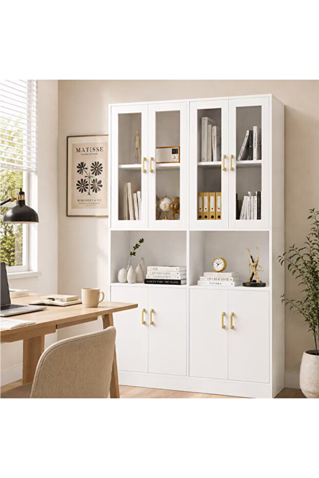 Multi-Layer Storage Bookshelf Rack Stylish Living Room Home Storage & Display Cabinet