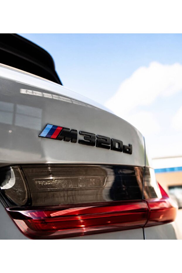 Bmw M320D Trunk Lettering Black Color - Bmw M320D Trunk Lettering Black Color