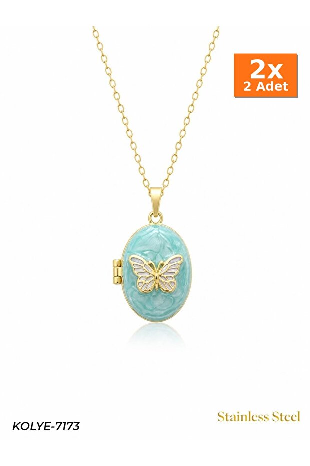 Steel Necklace Glittering Gift