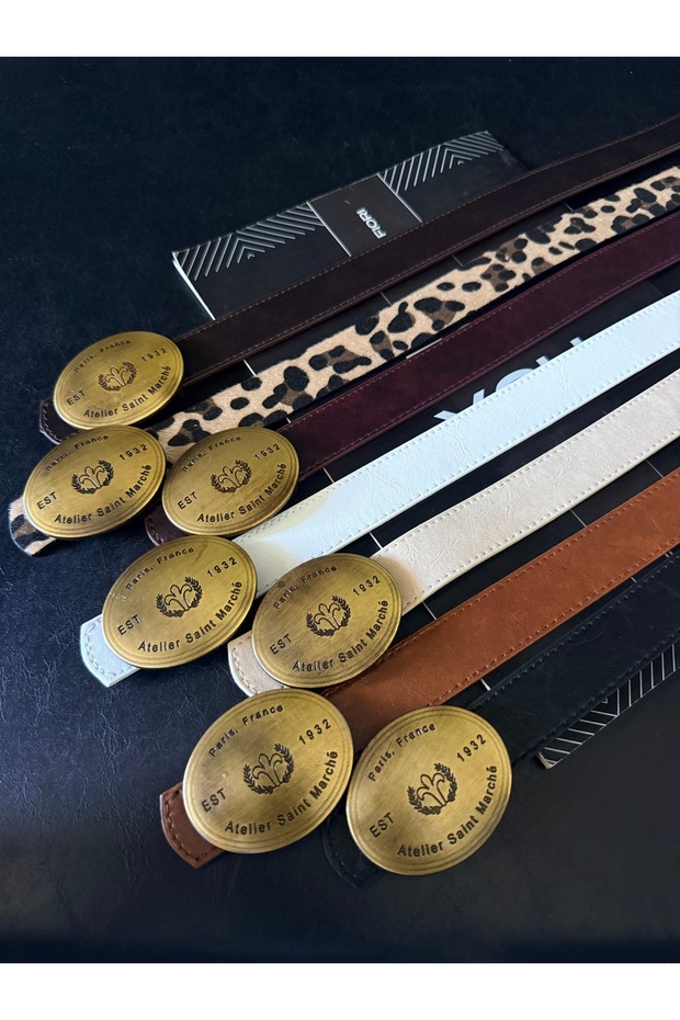 Imported Oval Antique Buckle Thin Belt, Trouser Belt, Shirt Belt, Jacket Belt