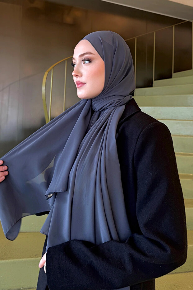 شال شيفون كريب - مدخن