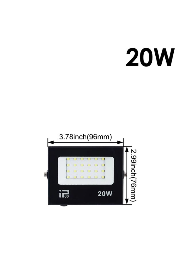 20w LED Flood Light Spotlight 100W 150W 200W Outdoor Lighting 6500K Waterproof Garage Gym Street Gat