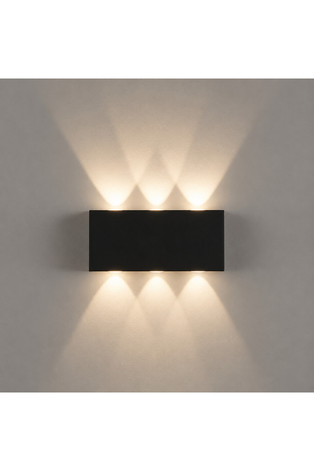 شمعدان حائط LED مزدوج الجوانب للإضاءة النهارية، شمعدان حائط مزخرف بإضاءة LED مزدوجة الجوانب