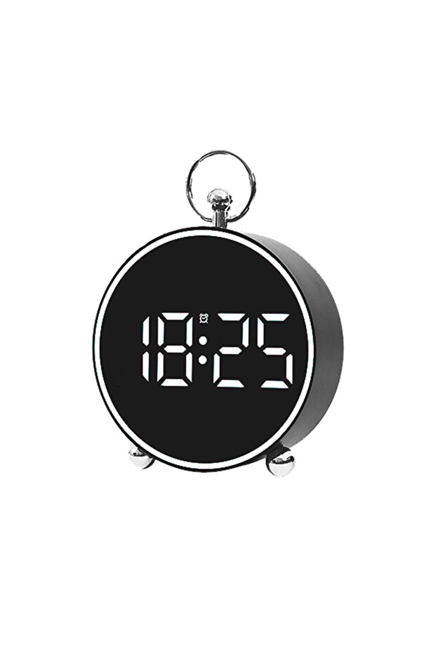 WHITE LED Alarm Clock Desk/Wall Travel Electronic Clock with Temperature for Bedroom Office Decorati