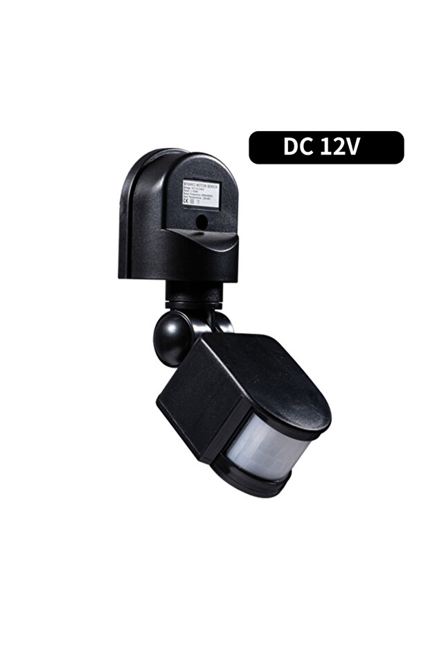 DC12V Black Motion Sensor 220V 110V 12V Automatic Infrared PIR Movement Detector 180° Rotating Outdo
