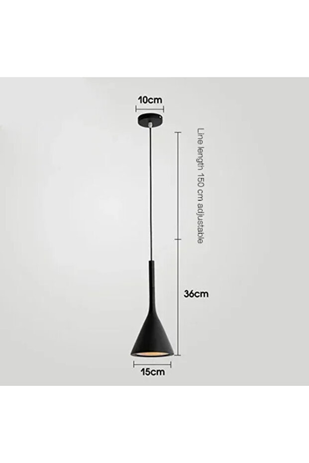 black Modern LED Pendant Light in Black and White E27 Bedroom Table Dining Room Hanging Light Lampsh