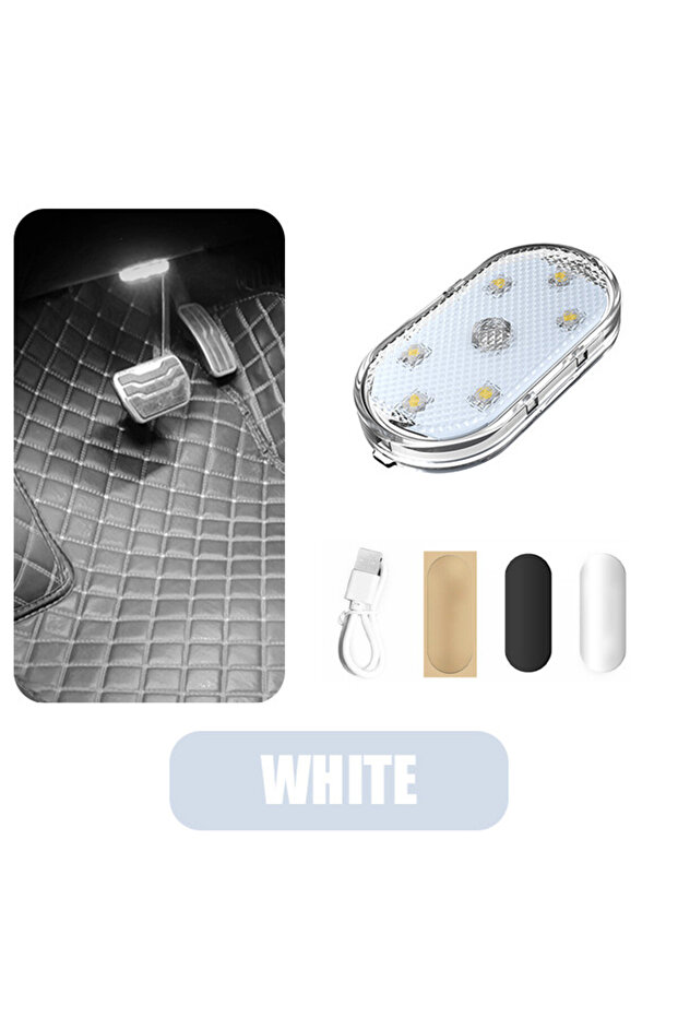 ضوء ليلي LED أبيض شفاف قابل لإعادة الشحن عبر USB، إضاءة خزانة، ديكور غرفة، أضواء RGB للإضاءة المحيطة