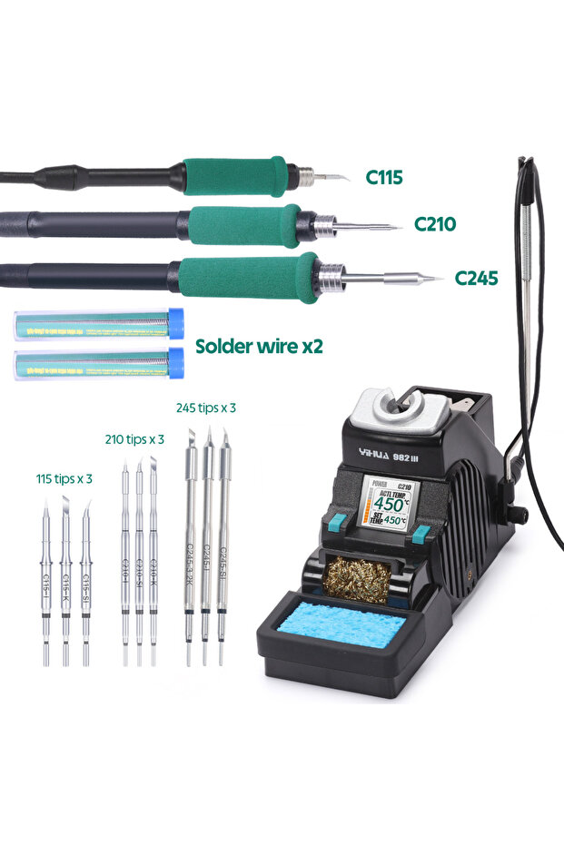 120VUS 982-III ALL SET04 YIHUA 982-III C115 C210 C245 Soldering Iron Precision Soldering Station Co