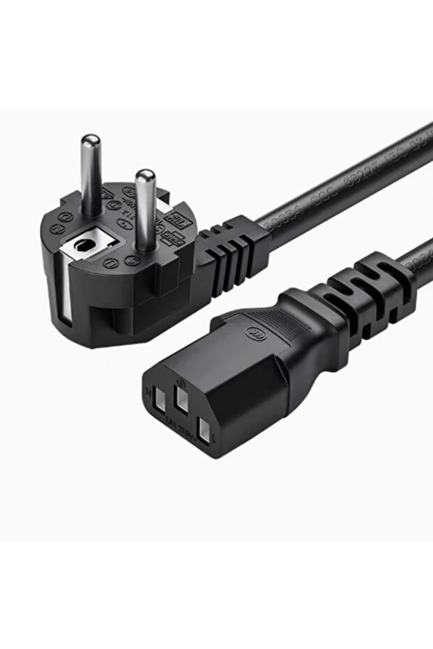 1.5m EU Plug New 1.5m 5FT 3 Pin 18 AWG 60C 250V US EU Plug Universal Power Cord Cable For NEMA 5-15P