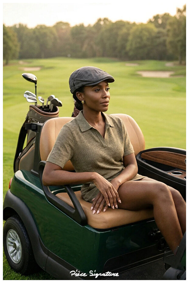 100% Cotton, Adjustable, Accessory-Enhanced Gabardine Golf Hat for Women and Men
