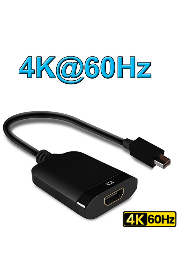 كابل محول من منفذ Mini DisplayPort إلى HDMI 2.0 بدقة 4K وتردد 60 هرتز، كابل نشط من Mini DisplayPort 1.4 إلى HDMI 2.0