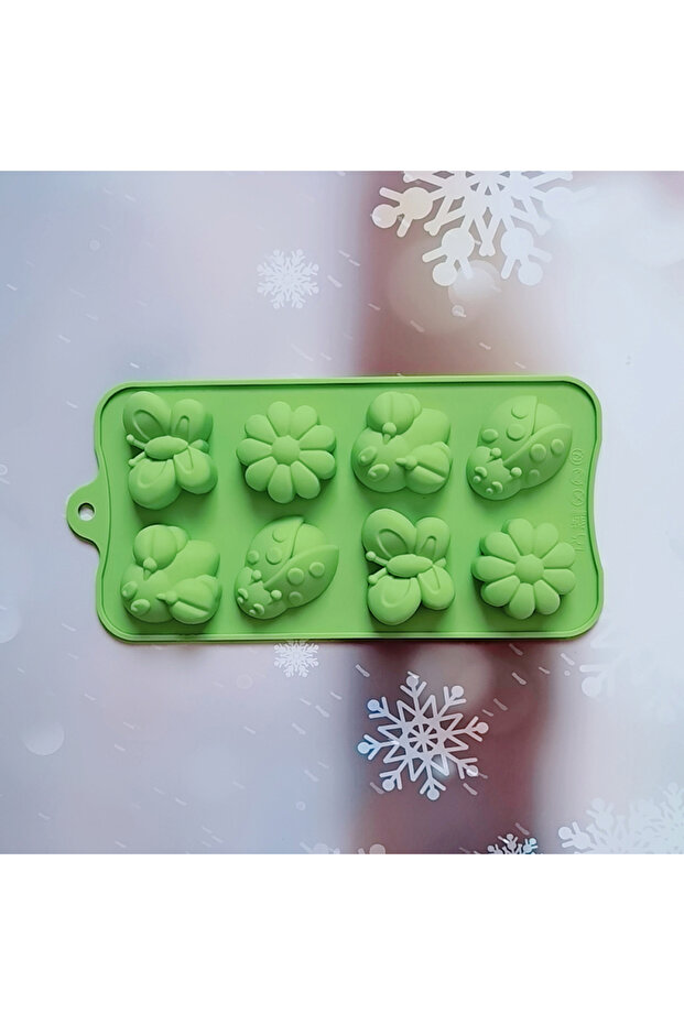 أدوات خبز سيليكون 003green على شكل حشرة/نحلة/فراشة، قالب كيك من السيليكون، قالب حلوى جيلي بالشوكولاتة