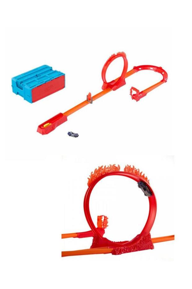 Track Builder Alev Temalı Akrobasi Seti HMC04 - 2