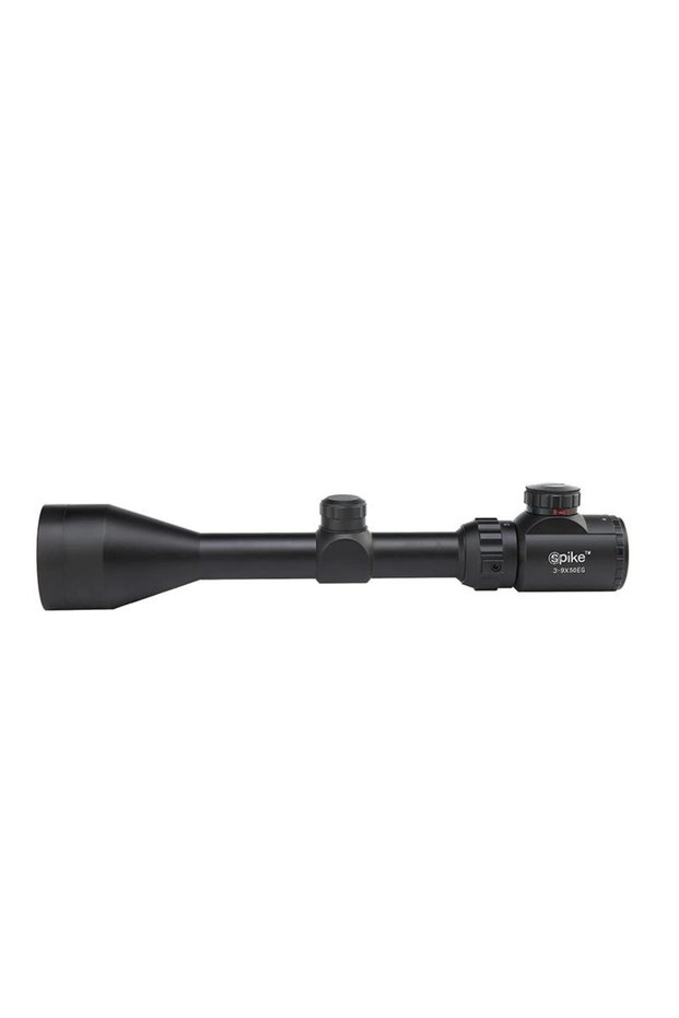 3-9x50 zoom sniper scope red,green light steel body