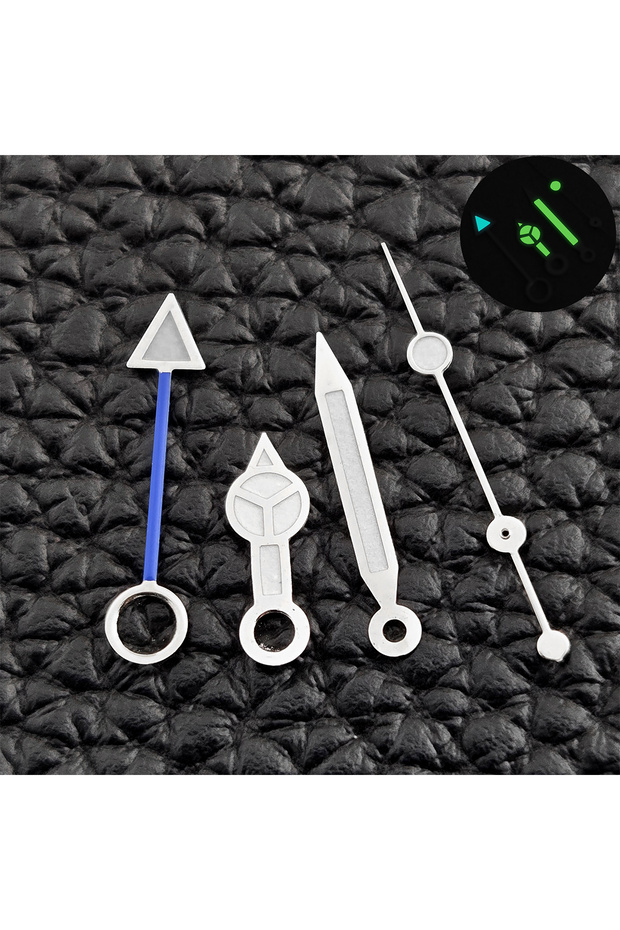 NO.3 NH34 Luminous GMT NH34 Watch Hands GMT Wristwatch Needle Watches Modified Accessories 4-pin