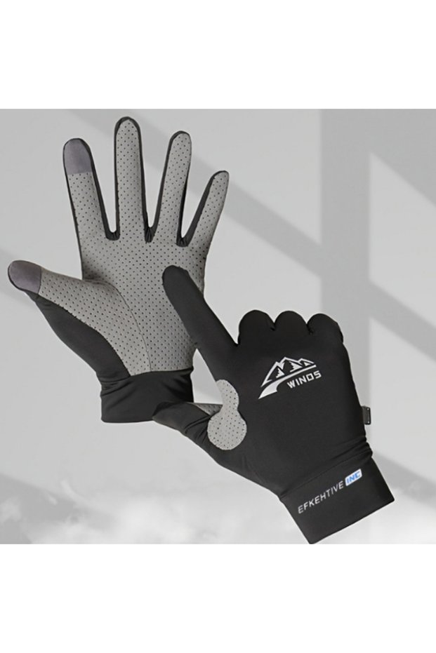 L Black Gloves for Summer Cycling Cycling Driving Running Thin Gloves for Adults Outdoor Gloves Hiki