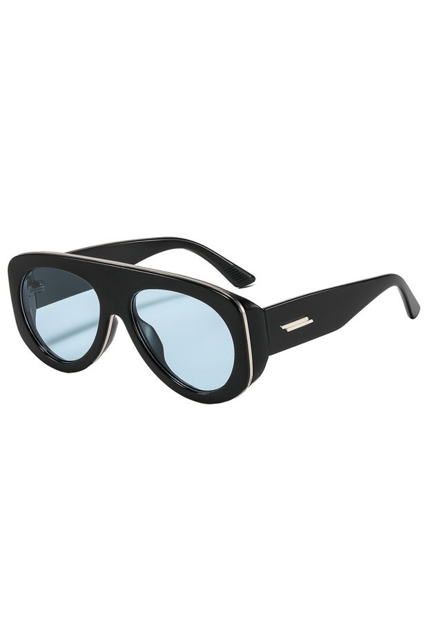 Black Blue Luxury Punk Eyepieces Sunglasses Women Luxury Brand Designer Men Aviation Shades UV400 B