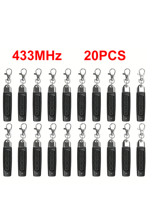 kebidumei 20PCS 20PCS Remote Control 433MHz Car Key Garage Door Gate Opener Remote Control Duplicato