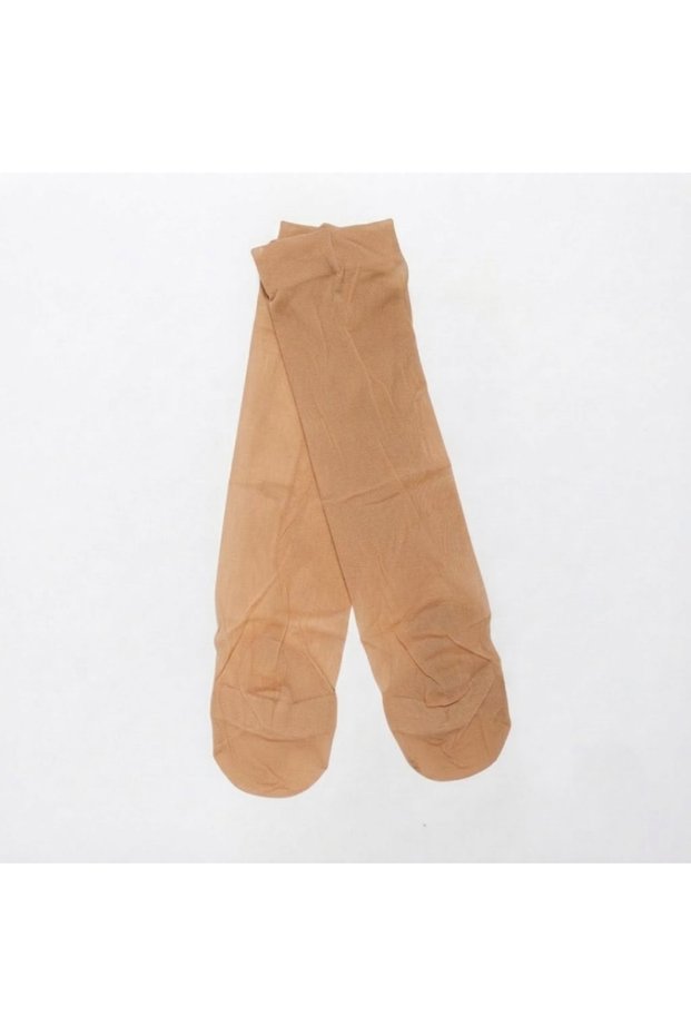 Practical Ablution Socks Cream Color Openable Toe Prayer Socks for Hajj Umrah Travel