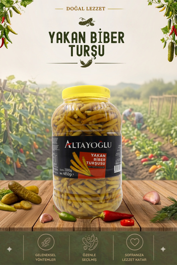 5000 CC PET YAKAN BİBER (2300 GR)