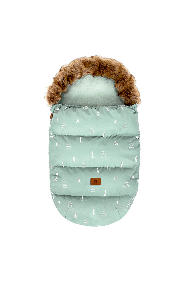 green triangle Winter Stroller Footmuff 0-24Months Baby Envelope Sack Navy Blue Patchwork Windproof