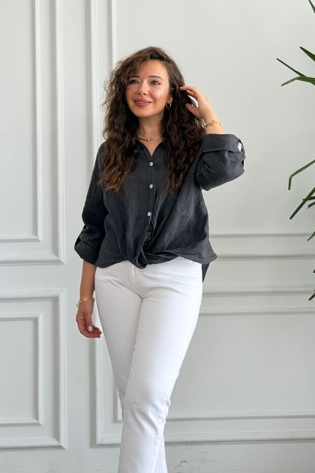 Plain Linen Shirt