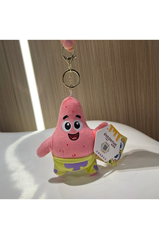 HWJB138-14cm Genuine Spongebob Squarepants Patrick Star Squidward Eugene H Krabs Gary Plush Toy Pend