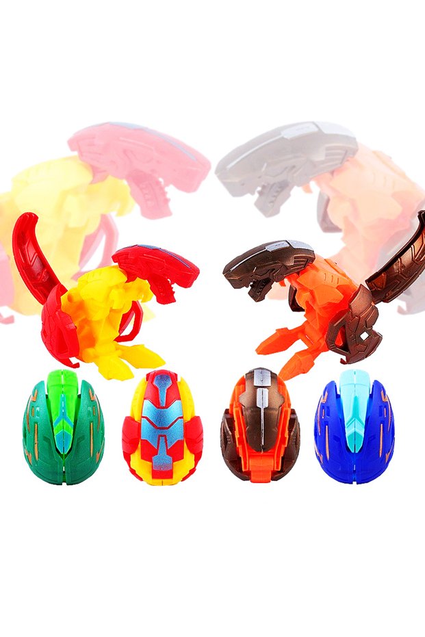 6pcs 6Pcs Color Deformation Dinosaur Egg Children Birthday Party Gift Toy Pinata Stuffing Christmas