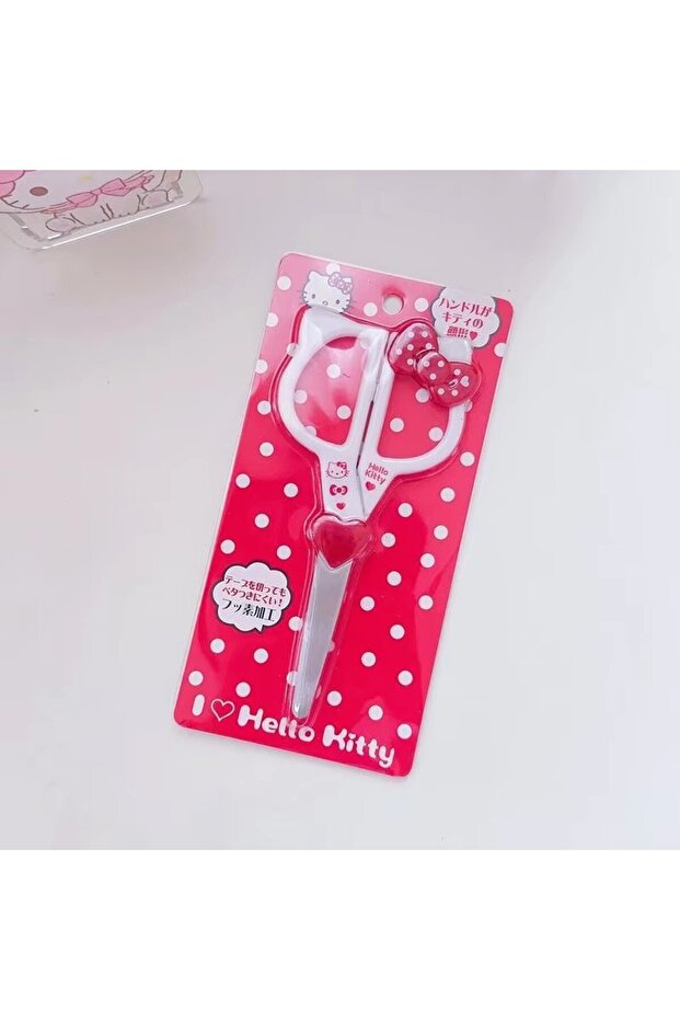 BKT Kawaii Sanrio cartoon Peripheral Handmade Scissors, HelloKitty cartoon Creative Stationery Sciss