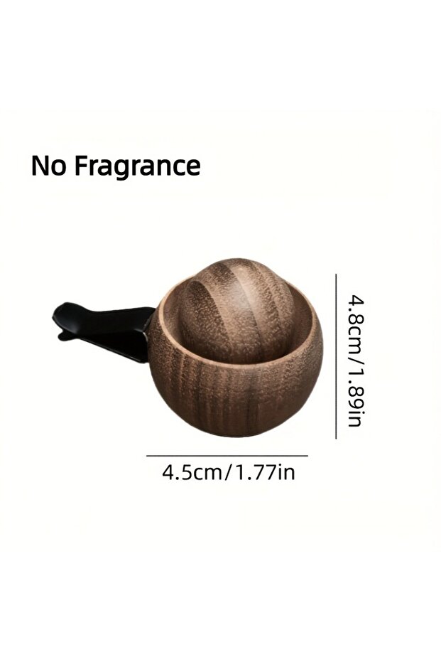 2pcs 1/2/4Pcs Wood Essential Oil Diffuser No Electric Natural Black Walnuts Mini Cute Car & Home Fra
